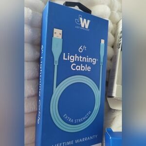 Just Wireless 6ft Lightning to USB-A Apple MFi-Certified Long Cable iPhones